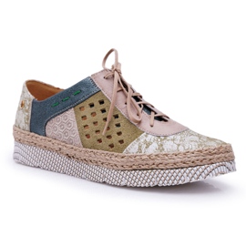 Richelieu Femme Maciejka Cuir Vert 03339-09