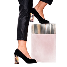 Escarpins Femme Sergio Leone Suède Noir PB135 Be Mine!