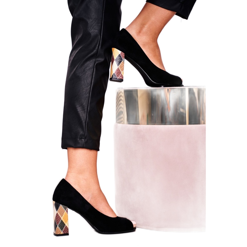 Escarpins Femme Sergio Leone Suède Noir PB135 Be Mine! le noir