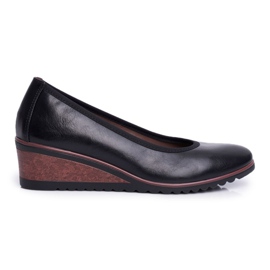 Vinceza Chaussures Richelieu Femme Sur Compensées Noir Belli le noir