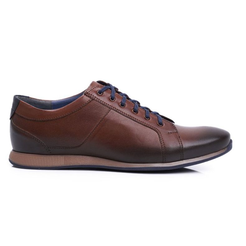 Chaussures Richelieu Homme Décontracté Nikopol Cuir Marron 1730 brun