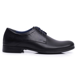 Chaussures Brogues Hommes Casual Nikopol Cuir Noir 1738