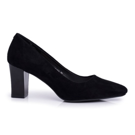 Escarpins Femme Sergio Leone PB403 Daim Noir Herline le noir