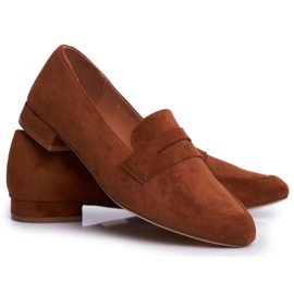 Mocassins Femme Daim Sergio Leone MK734 Camel Nebbi brun