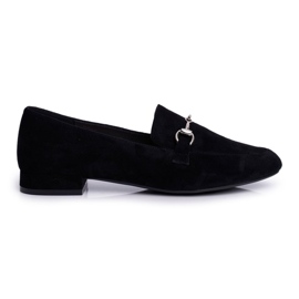 Mocassins Femme Daim Sergio Leone MK733 Noir Febbi