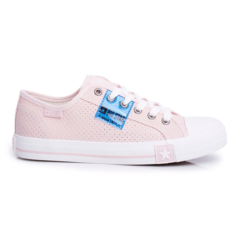 Baskets Femme Big Star Ajourée Rose FF274033