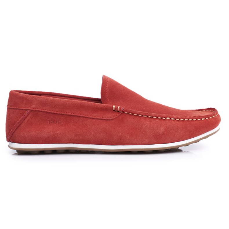 Mocassins Homme GOE Nubuck Rouge FF1N3055 Mocassins Homme GOE Nubuck Rouge FF1N3055