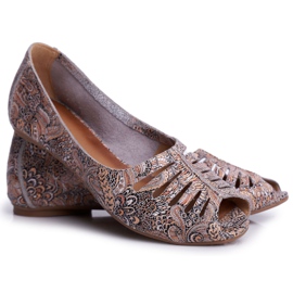 Ballerines Femme Maciejka Cuir Marron avec motifs 03497-21 brun multicolore