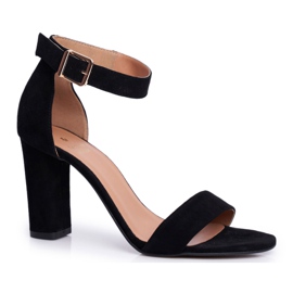 Sandales à Talons Femme Cuir Laura Messi Noir Iliady 1760