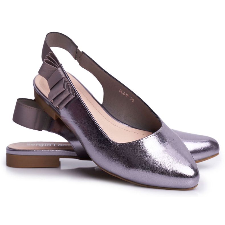 Ballerines Femme Sergio Leone Argent Métallisé BL615 Lilon gris Ballerines Femme Sergio Leone Argent Métallisé BL615 Lilon gris