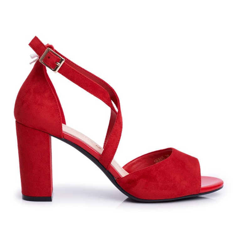 Sandales Pour Femmes À Talons Hauts Sergio Leone Rouge SK865