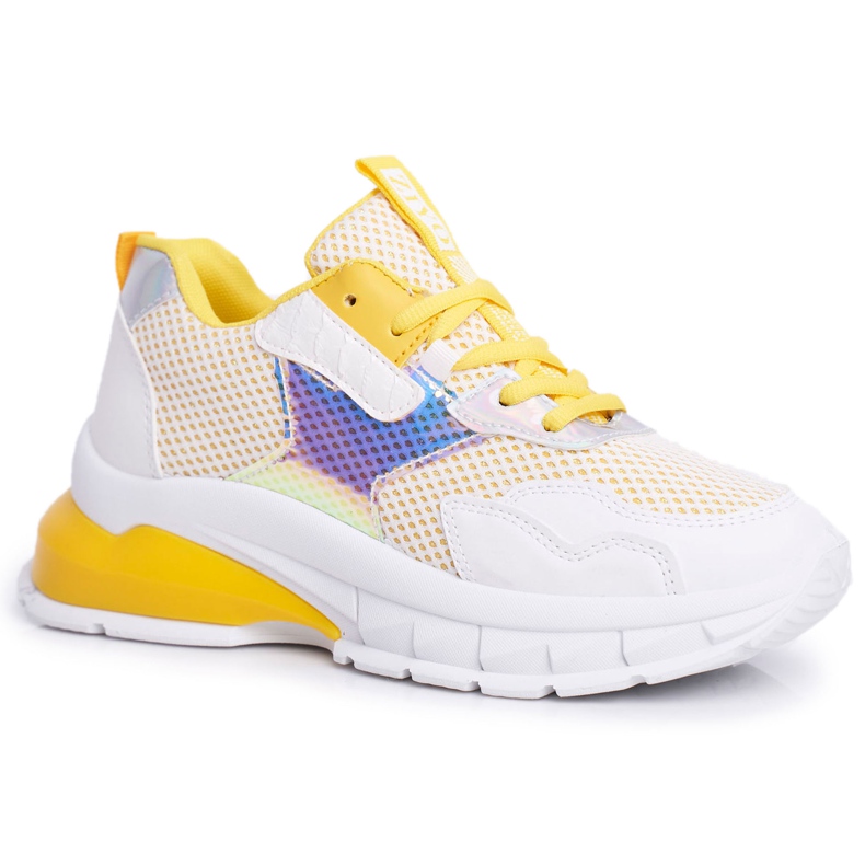 PS1 Chaussures de Sport Femme Jaune Sportivo