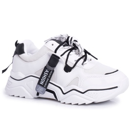 BUGO Chaussures Sport Femme Blanc Elenis noir