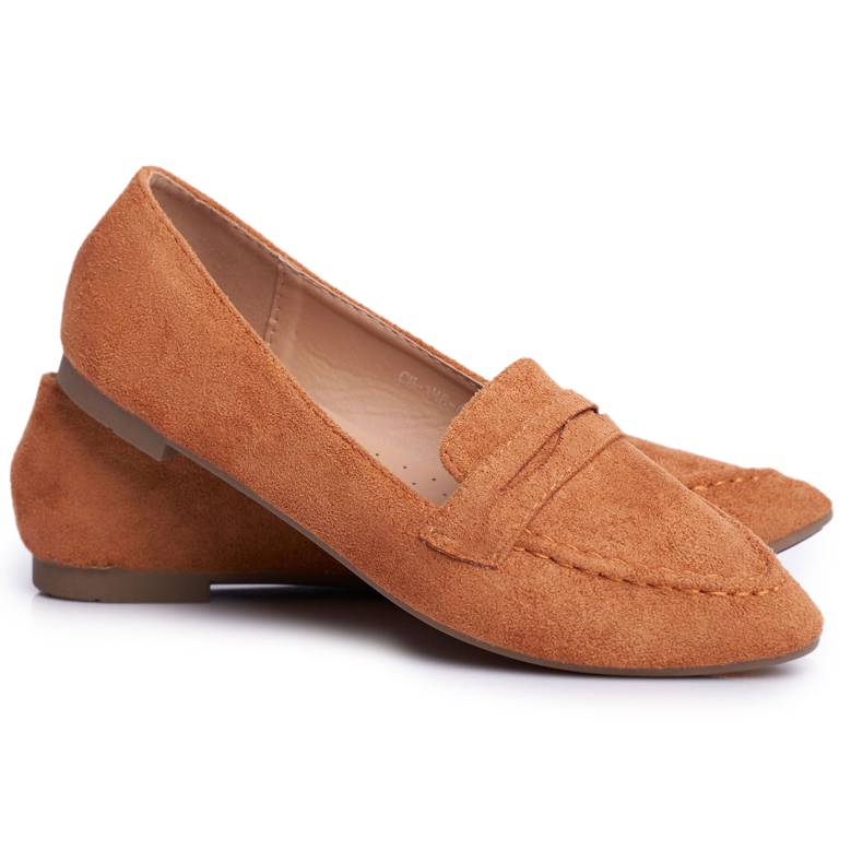 BUGO Mocassins Femme Daim CH-1M6 Camel Laveria brun