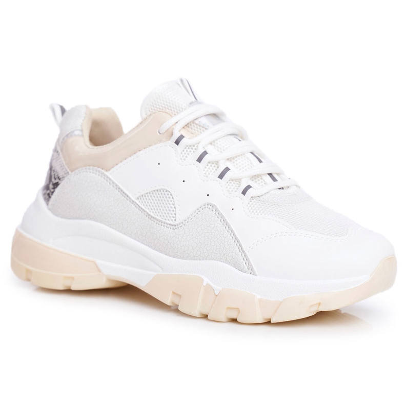PS1 Chaussures Sport Femme Baskets Beige Idaise PS1 Chaussures Sport Femme Baskets Beige Idaise