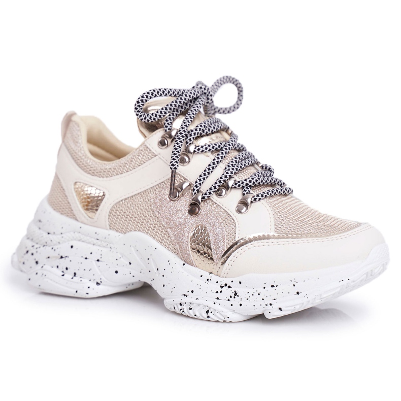 SEA Chaussures de Sport Femme Glitter Beige Vegas