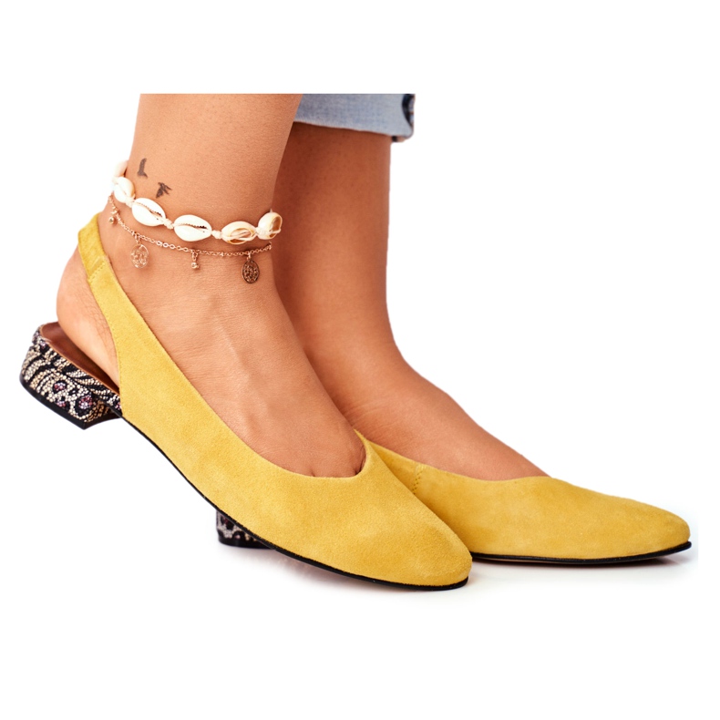 Escarpins Femme Cuir Slip-on Maciejka Miami Jaune 04482-07