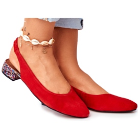 Escarpins à enfiler en cuir pour femmes Maciejka Miami Red 04482-08 rouge