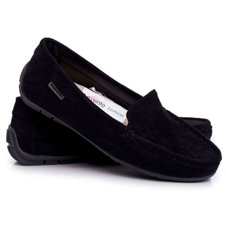 Evento Mocassins en daim noir des femmes le noir
