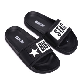 Pantoufles Big Star noires pour enfants et adolescents DD374150