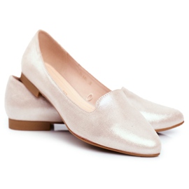 Ballerines Femme Sergio Leone Beige Or BL610 doré