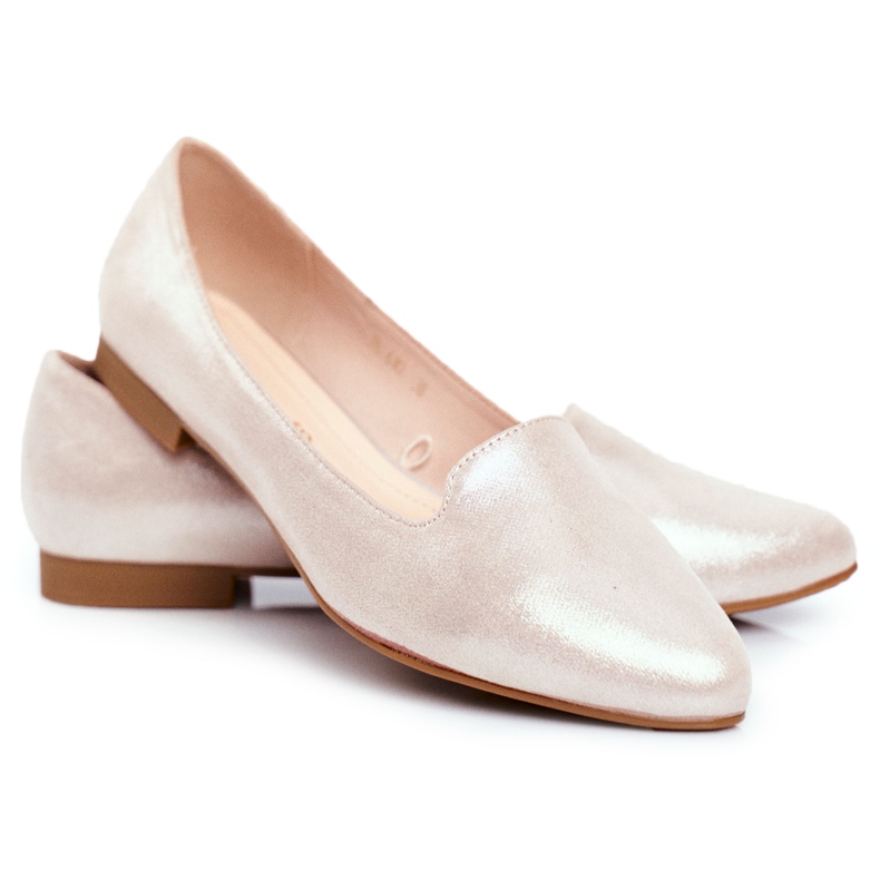 Ballerines Femme Sergio Leone Beige Or BL610 d'or