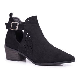Bellucci Bottes de printemps pour femmes avec une coupe Black Rita noir