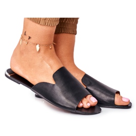 HAN Chaussons Femme Plat Noir Mimios