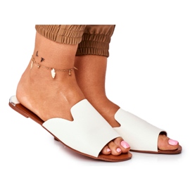 HAN Chaussons Femme Plat Blanc Mimios