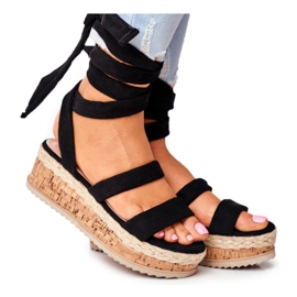 HAN Sandales Pour Femmes Sur La Plateforme Attachées Noir La Favorite le noir HAN Sandales Pour Femmes Sur La Plateforme Attachées Noir La Favorite le noir