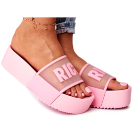 SEA Chaussons Pour Femmes Sur La Plateforme Rose Riche