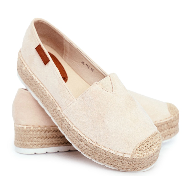 FRBS Espadrilles Femme Sur Plateforme Beige La Playa En Lin FRBS Espadrilles Femme Sur Plateforme Beige La Playa En Lin