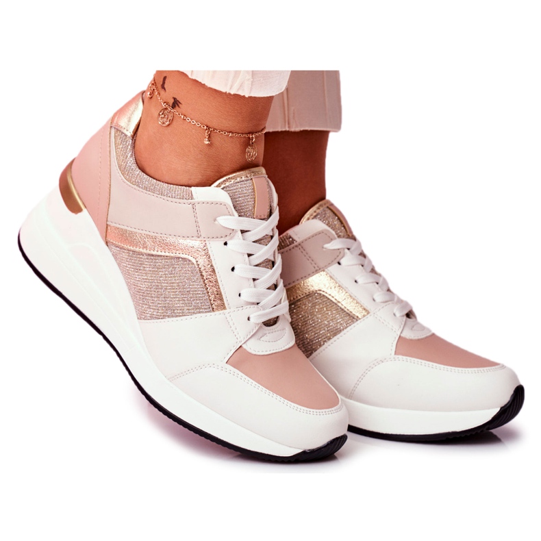 Moow Chaussures de sport femme Sneakers Blanc et Rose Dillion multicolore jaune
