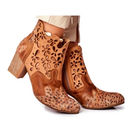 Bottes Femme À Talons Hauts Maciejka Printemps Rouge 04369-29 brun