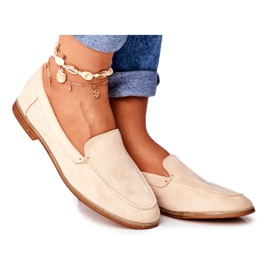 PS1 Richelieus Femme Slip On Daim Beige Twinky