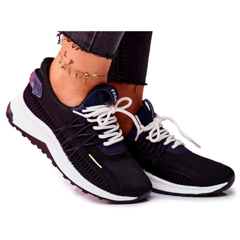 BUGO Chaussures de sport pour femmes Sneakers Noir Pamela le noir