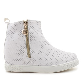 Baskets blanches bottines A03