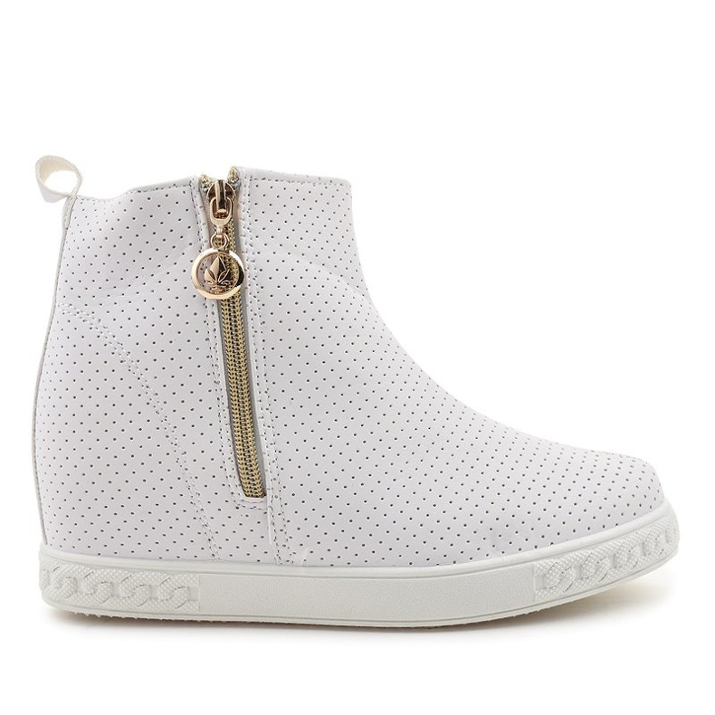 Baskets blanches bottines A03