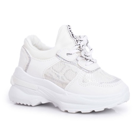 FRROCK Chaussures de sport pour enfants Blanc Snake Matylda