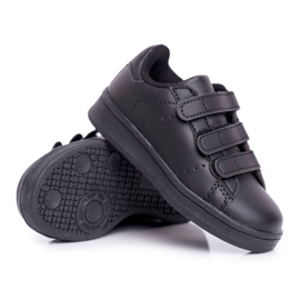 FRROCK Chaussures de sport Enfant Jeunesse Noir Fifi avec Velcro