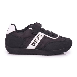 Chaussures de sport pour enfants Big Star avec velcro noir FF374134