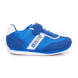 Chaussures de sport pour enfants Big Star avec velcro bleu FF374133