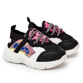 FRROCK Chaussures de sport Velma noires pour enfants