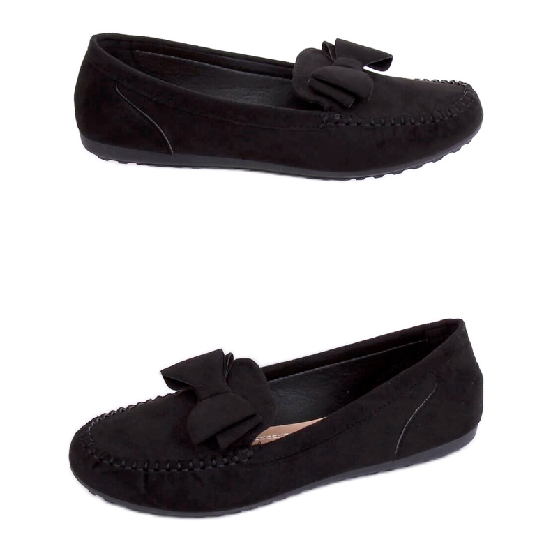 Noir Mocassins femme noirs B2020-6 Noir le noir