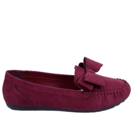 Mocassins femme bordeaux B2020-6 Wine rouge