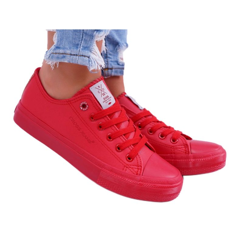 Baskets Femme Cross Jeans Rouge DD2R4032