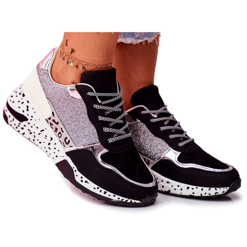 Chaussures Sport Femme Semelle Épaisse Noir Nokien le noir