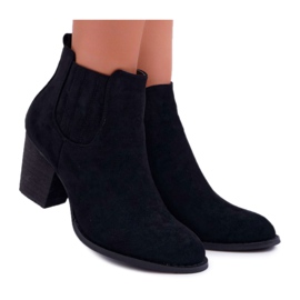 FRID Bottes Pour Femmes À Talons Hauts En Daim Noir Gomen