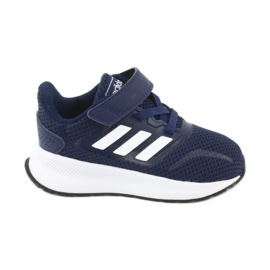 Chaussures Adidas Runfalcon I Jr EG6153 blanc bleu marine