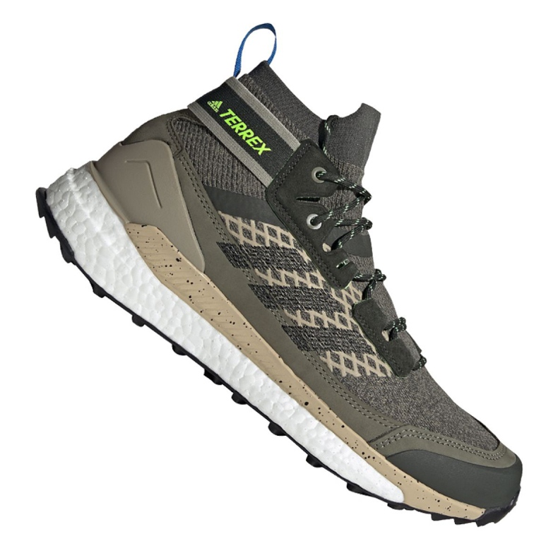 Chaussures Adidas Terrex Free Hiker M EF0368 beige vert Chaussures Adidas Terrex Free Hiker M EF0368 beige vert
